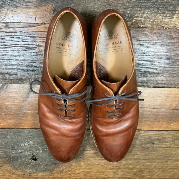 Cole Haan American Classics Grand 360 Cap Toe Oxford Dress Shoes Brown Sz 10 - Picture 6 of 12